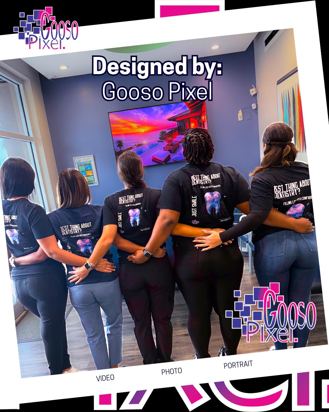 Customizable Dental Office Logo T-Shirt: Dentist, Hygienist, Assistant Gift - Gooso Pixel