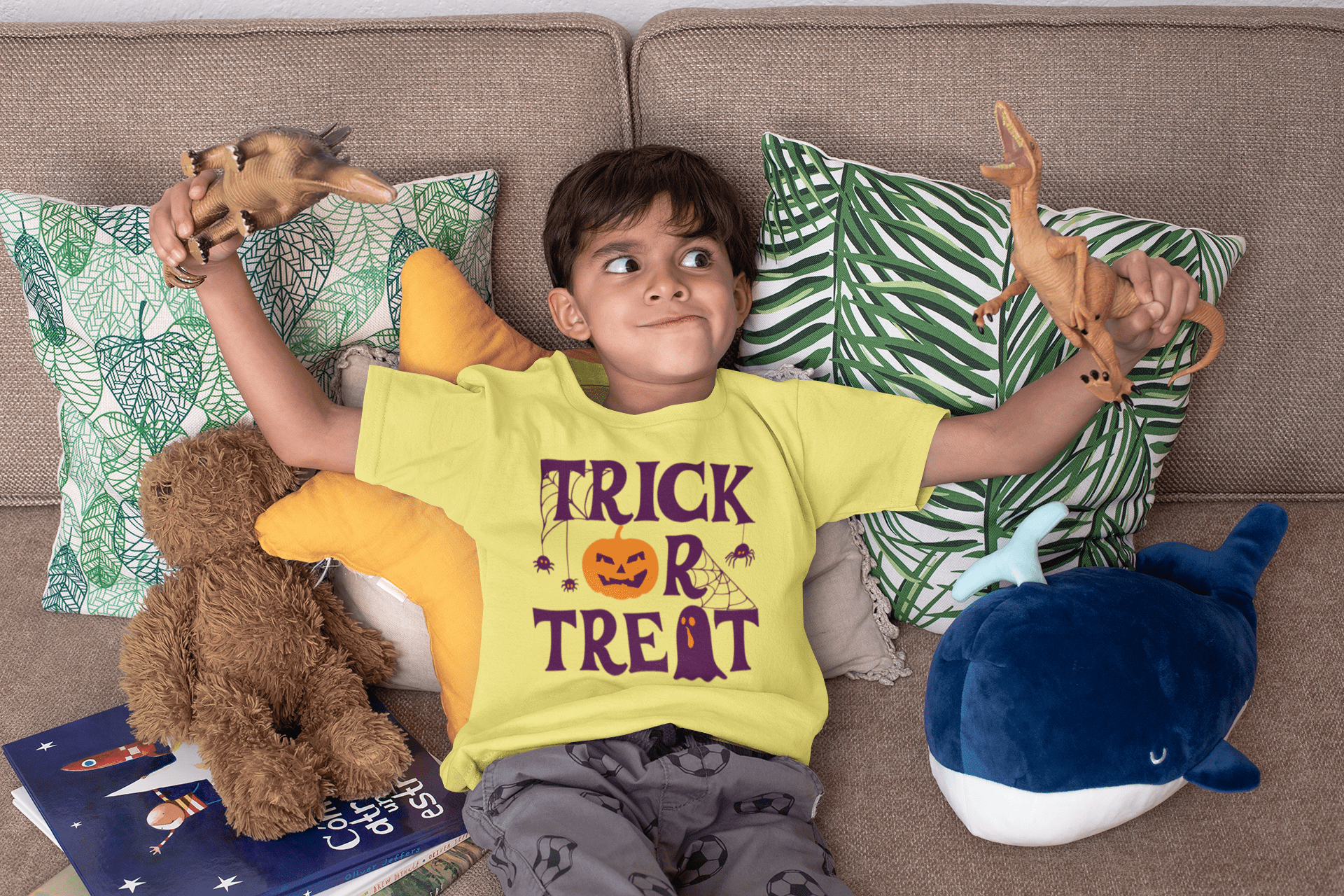 Trick or Treat Infant Jersey Tee: Perfect Halloween Outfit for Little Ones! - Gooso Pixel