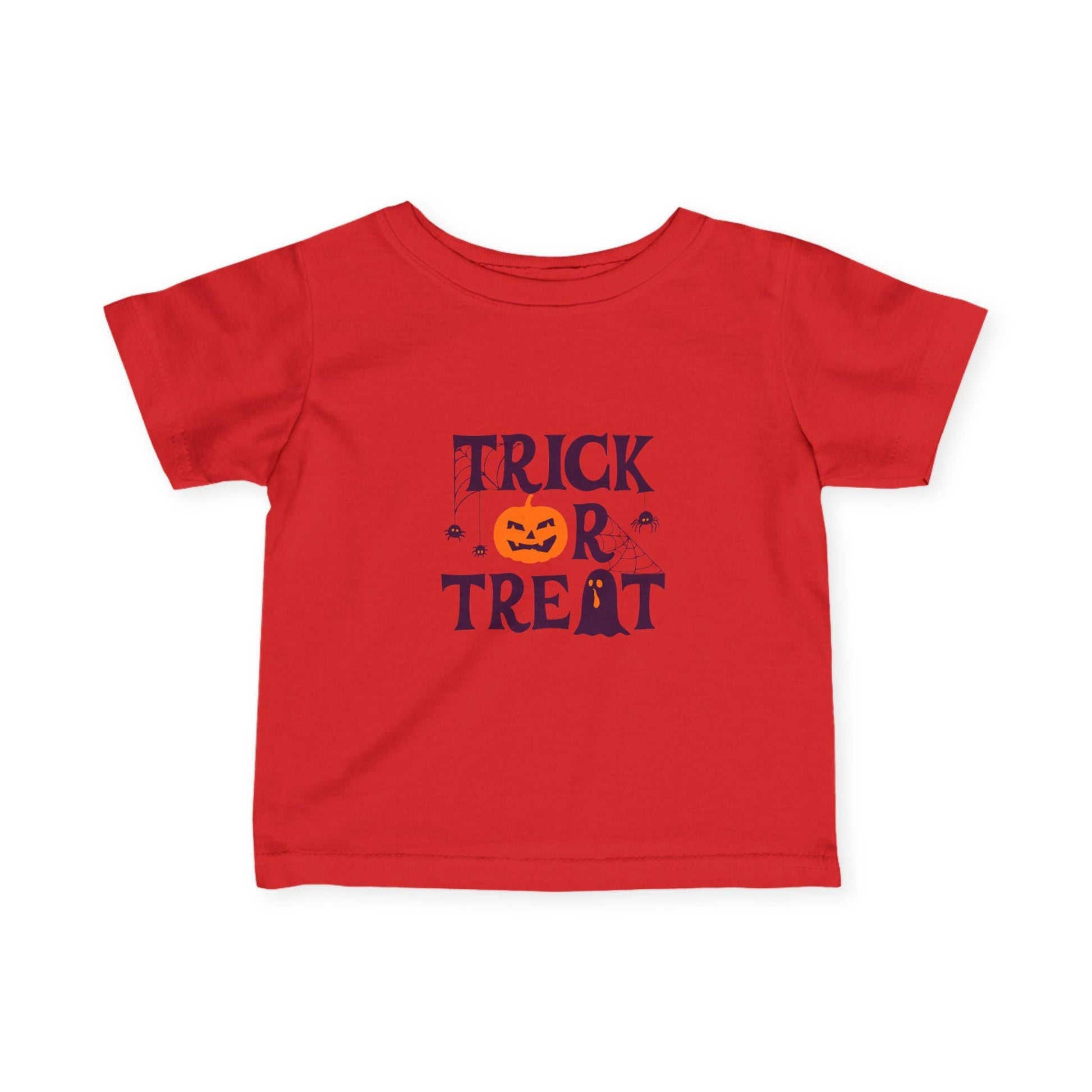 Trick or Treat Infant Jersey Tee: Perfect Halloween Outfit for Little Ones! - Gooso Pixel