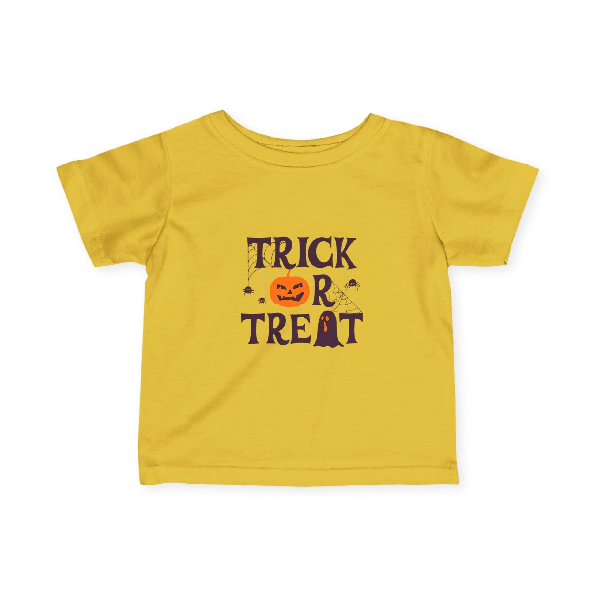 Trick or Treat Infant Jersey Tee: Perfect Halloween Outfit for Little Ones! - Gooso Pixel