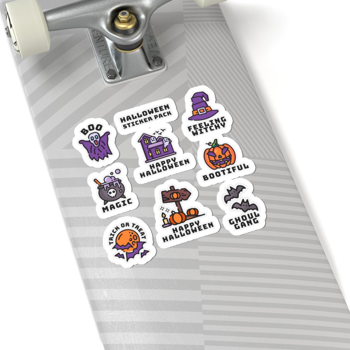 Halloween Sticker Pack - Spooky Designs Kiss - Cut Vinyl for Laptops & Journals - Gooso Pixel