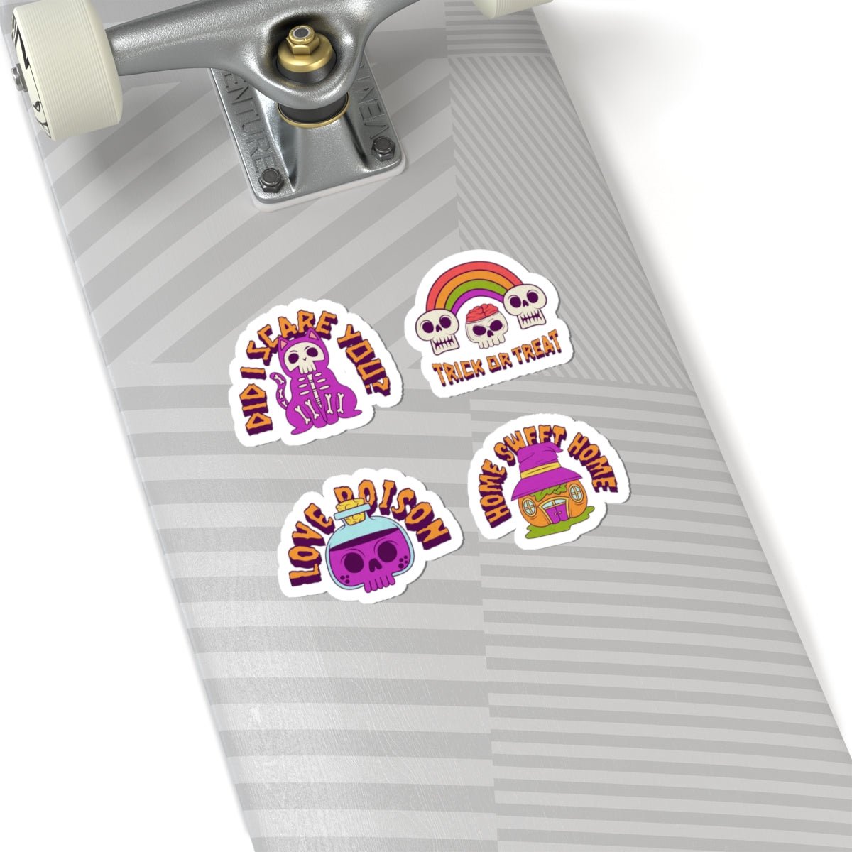Halloween Sticker Set - 4 Pack Colorful Designs Kiss - Cut Vinyl for Laptops - Gooso Pixel