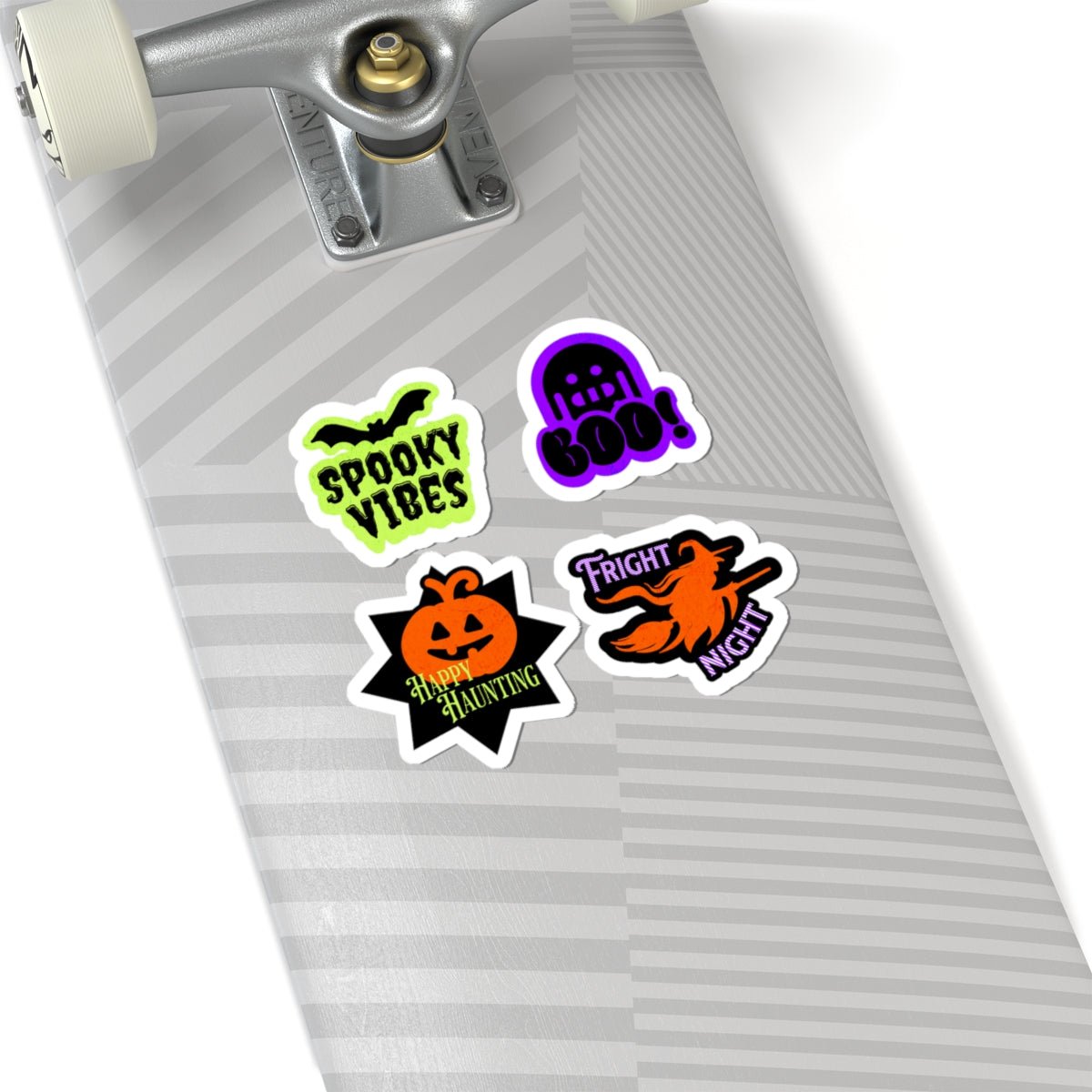 Halloween Stickers with Sayings - 4 Pack Text & Graphics Kiss - Cut Vinyl for Laptops - Gooso Pixel