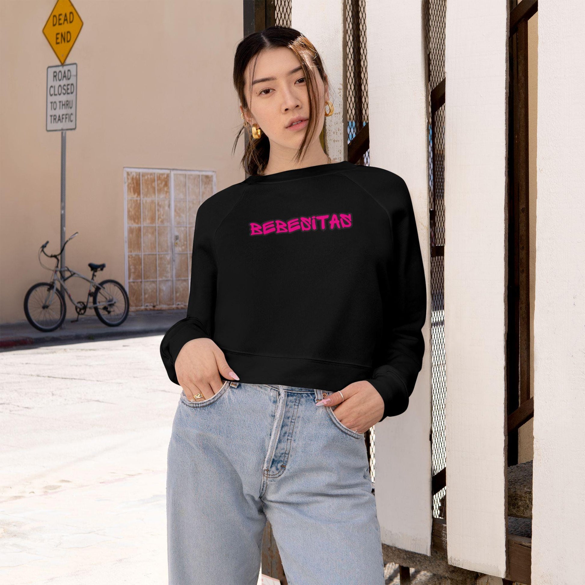 Bebesita Regateon Fan Cropped Hoodie Women's Pullover Sweatshirt