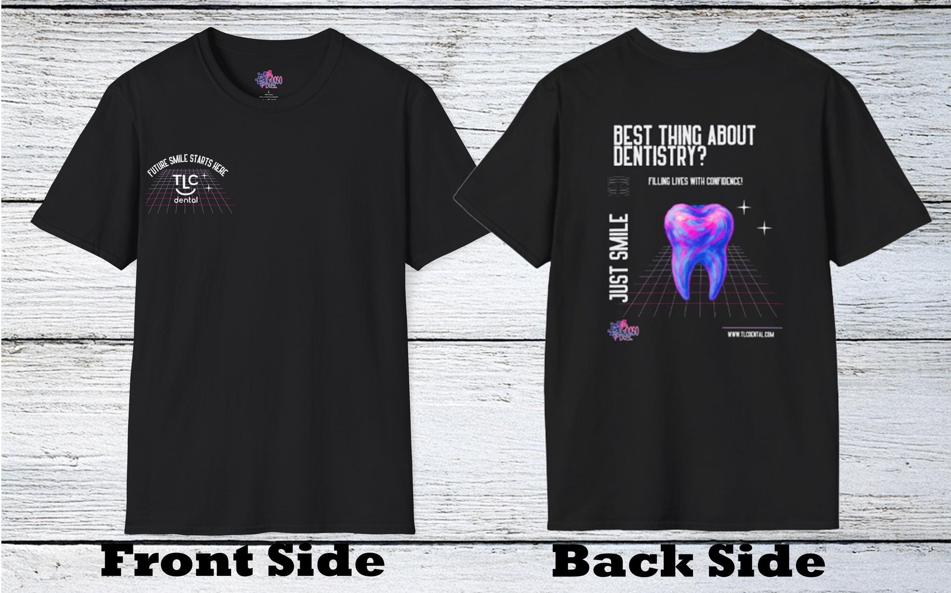 Customizable Dental Office Logo T-Shirt: Dentist, Hygienist, Assistant Gift