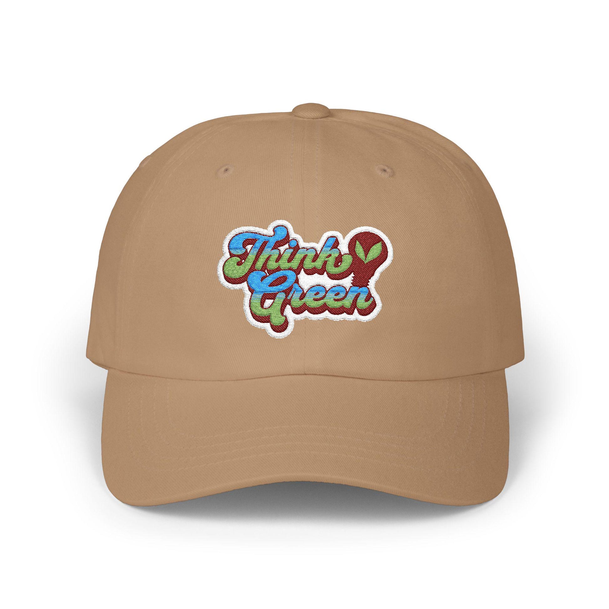 Embroidered Think Green Dad Cap