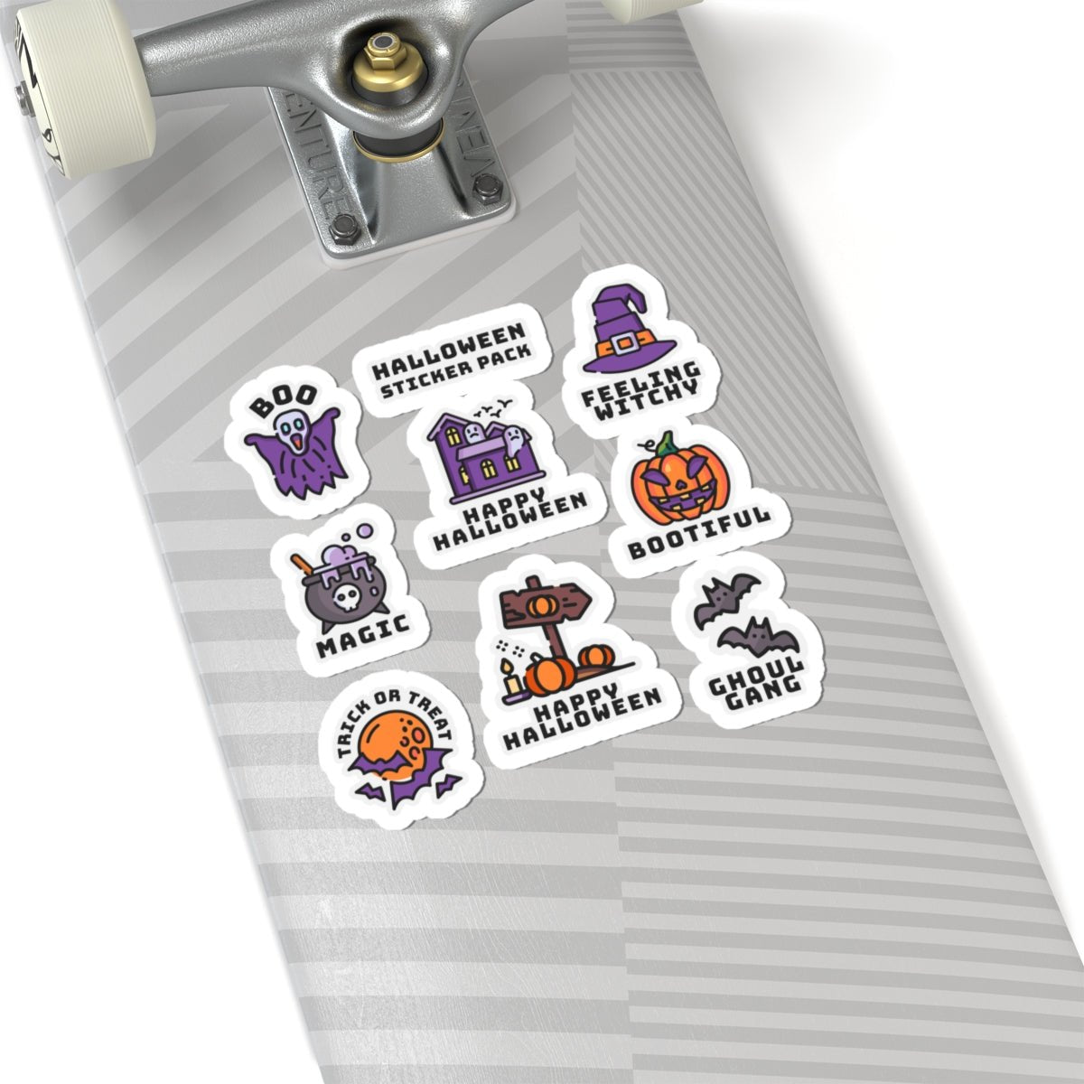 Spooky Halloween Sticker Pack - Mixed Designs Kiss - Cut Vinyl for Laptops & Journals - Gooso Pixel