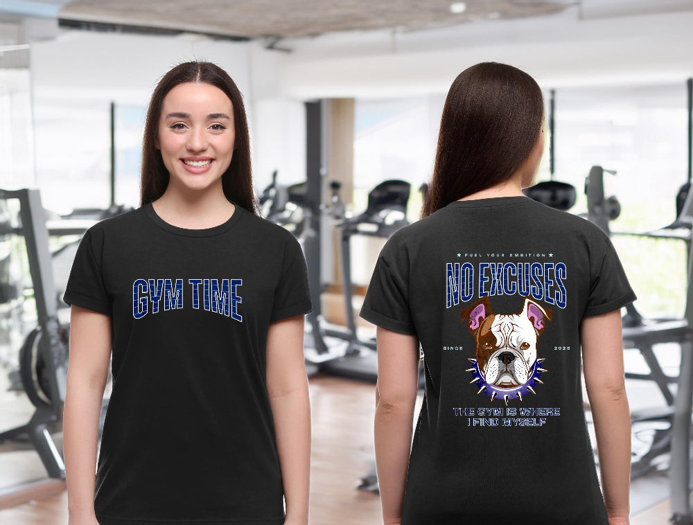 Bulldog Motivational Workout T-Shirt