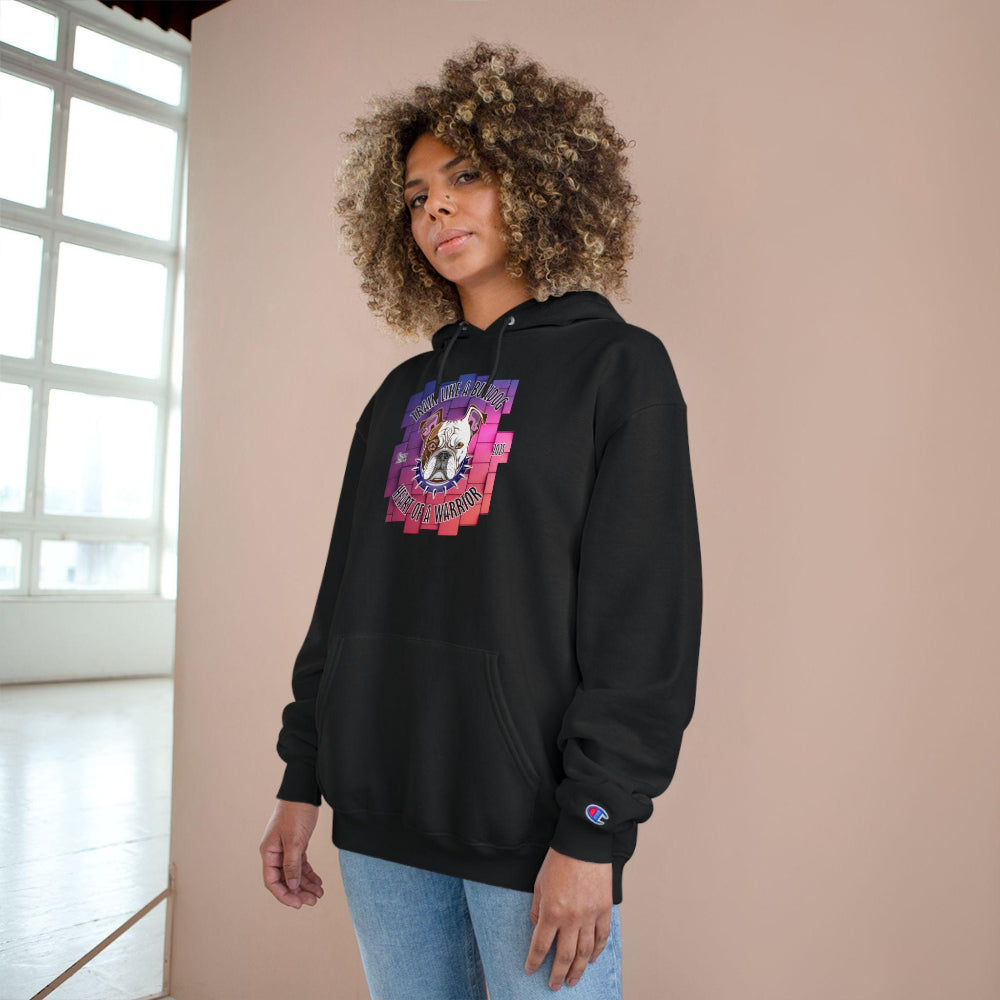 Bulldog Motivation Gym Champion® Hoodie gooso pixel 