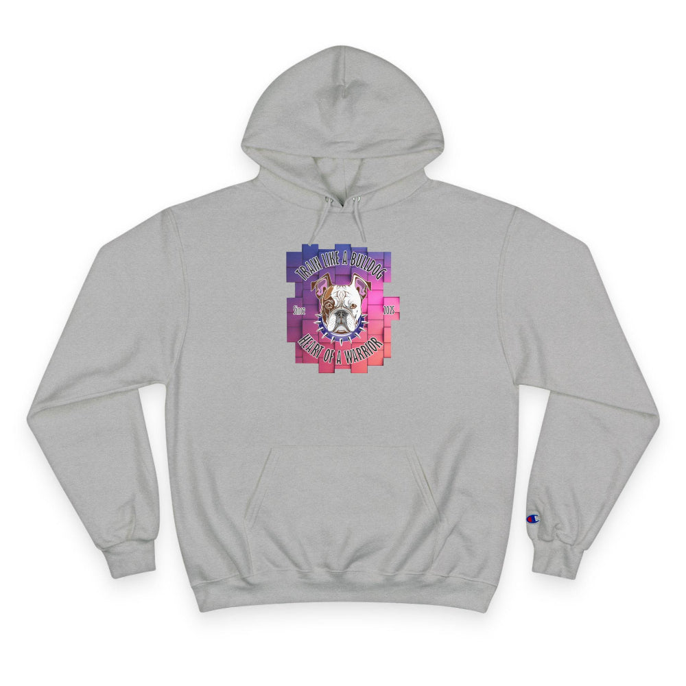 Bulldog Motivation Gym Champion® Hoodie gray front