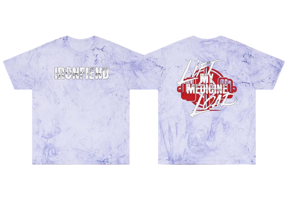 Comfort Colors® Color Blast IRONFIEND T-Shirt gooso pixel purple front and back 