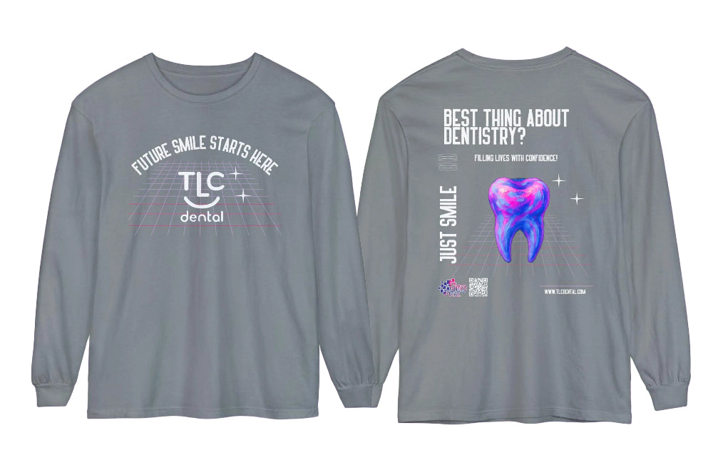 Dental Office Logo Customizable Long Sleeve Tee for Dental staff