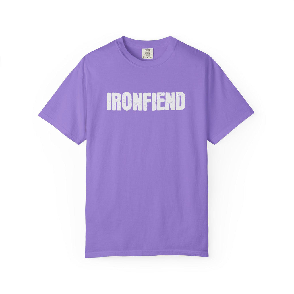 Comfort Colors® IRONFIEND T-Shirt purple tee front gooso pixel 