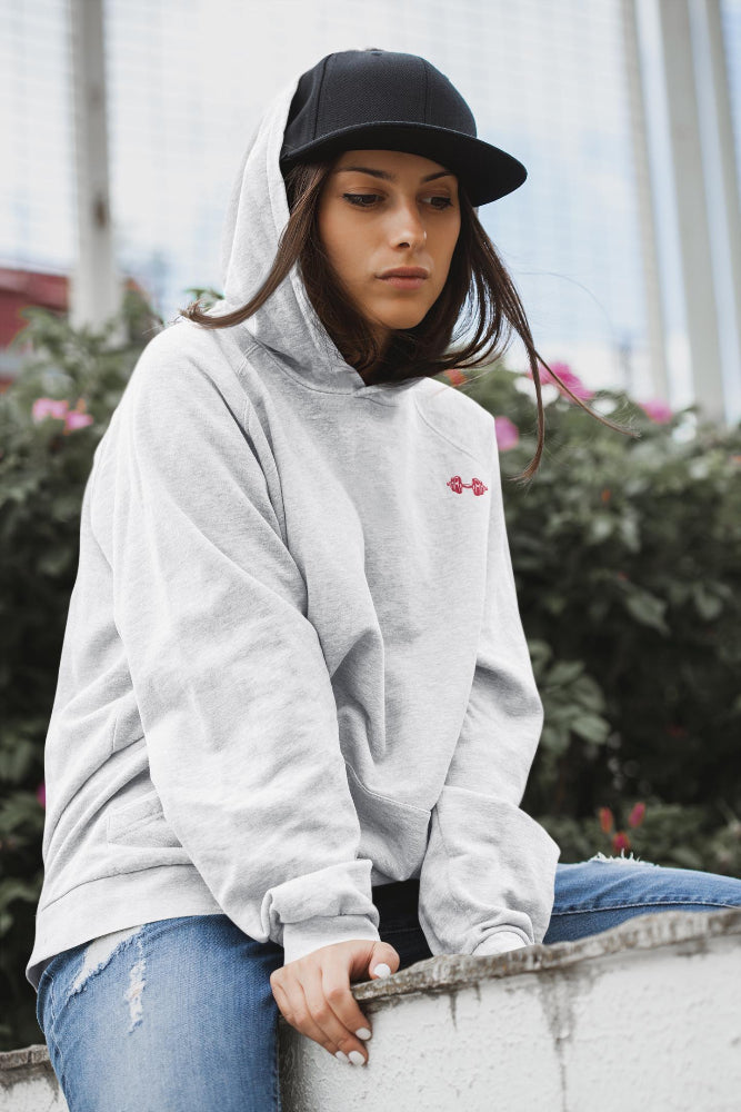 Live Love Lift Unisex Gym Motivational Hoodie gray gooso pixel 