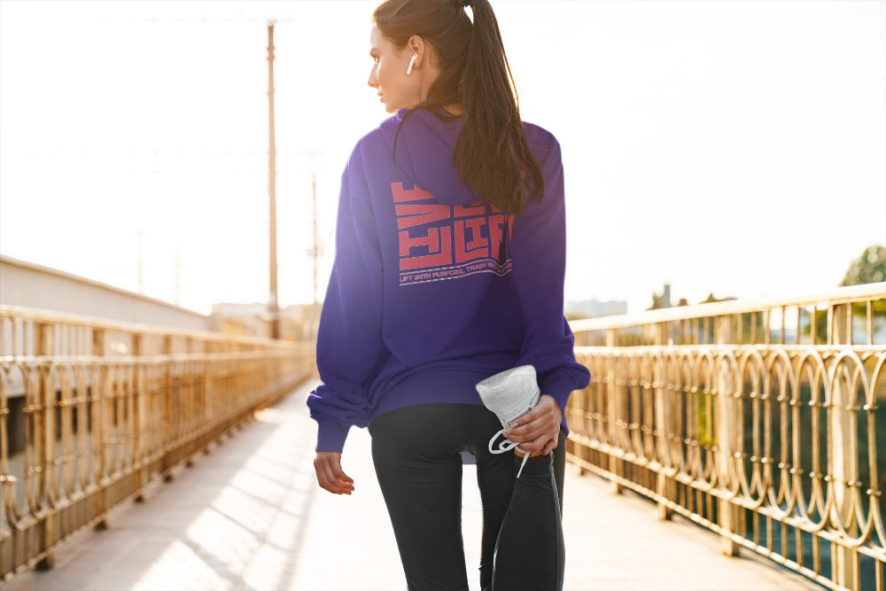 Live Love Lift Unisex Gym Motivational Hoodie navy gooso pixel
