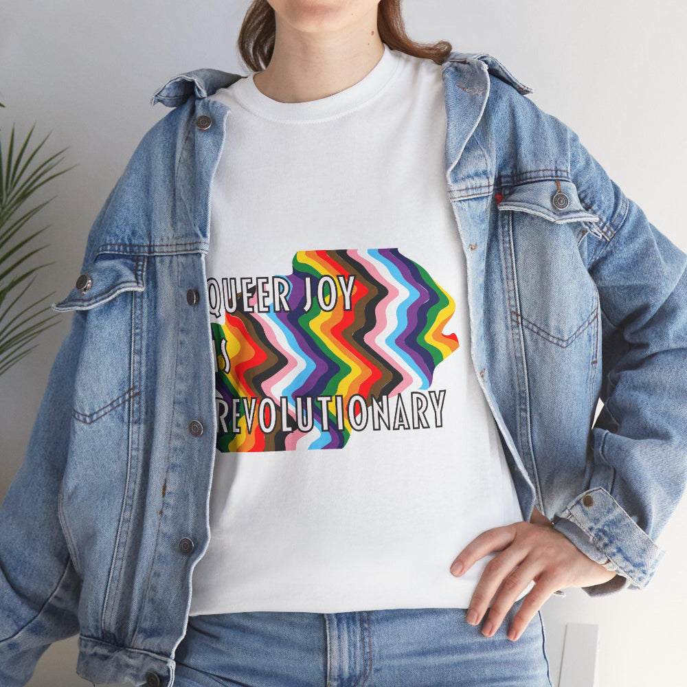 Queer Joy is Revolutionary T-Shirt LGBTQ+ gooso pixel 