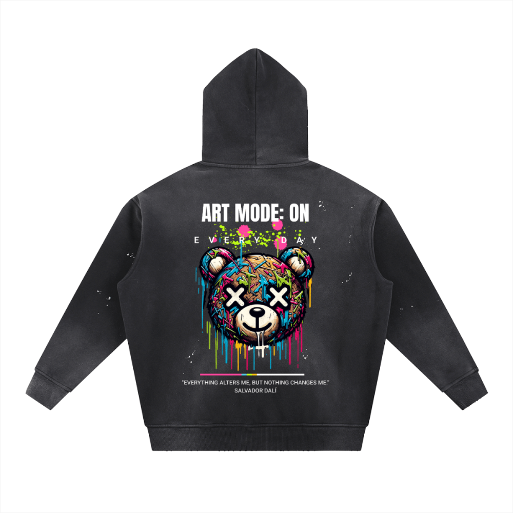 ART MODE: ON Graphic Hoodie – Unisex Streetwear Cotton Sweatshirt - Gooso Pixel