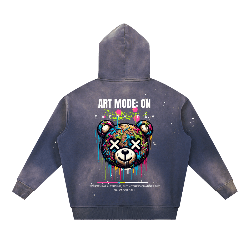 ART MODE: ON Graphic Hoodie – Unisex Streetwear Cotton Sweatshirt - Gooso Pixel
