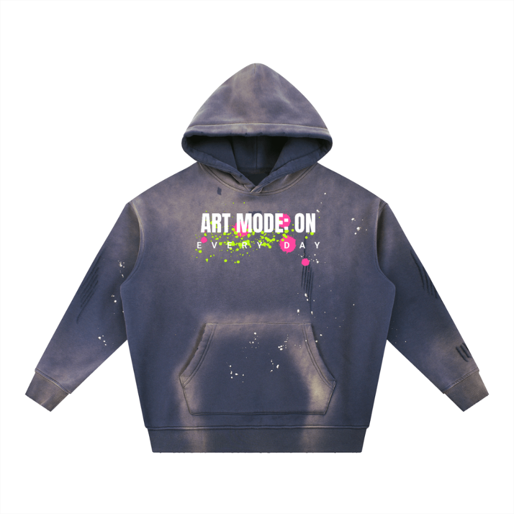 ART MODE: ON Graphic Hoodie – Unisex Streetwear Cotton Sweatshirt - Gooso Pixel