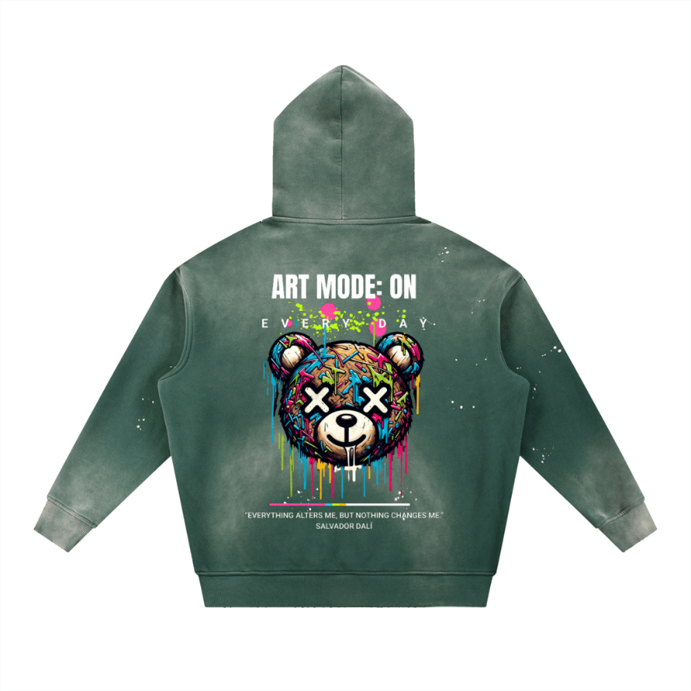 ART MODE: ON Graphic Hoodie – Unisex Streetwear Cotton Sweatshirt - Gooso Pixel