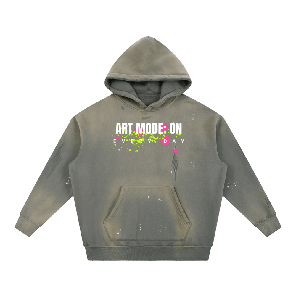 ART MODE: ON Graphic Hoodie – Unisex Streetwear Cotton Sweatshirt - Gooso Pixel