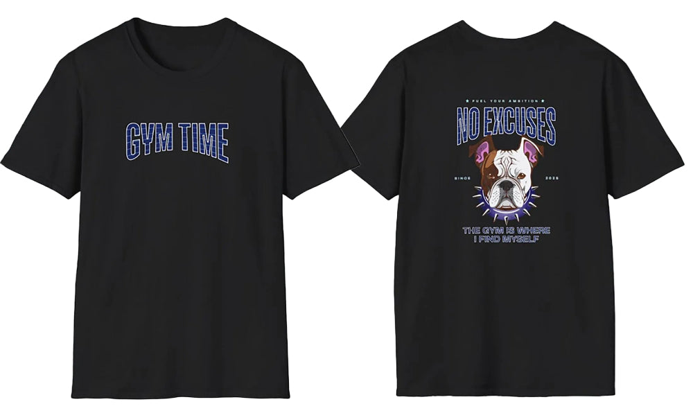 Bulldog Motivational Workout T-Shirt