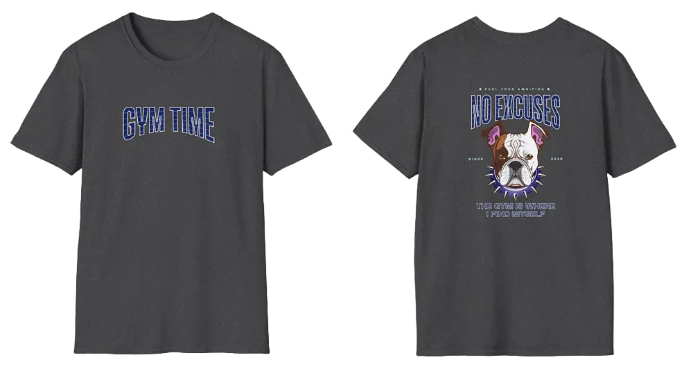 Bulldog Motivational Workout T-Shirt