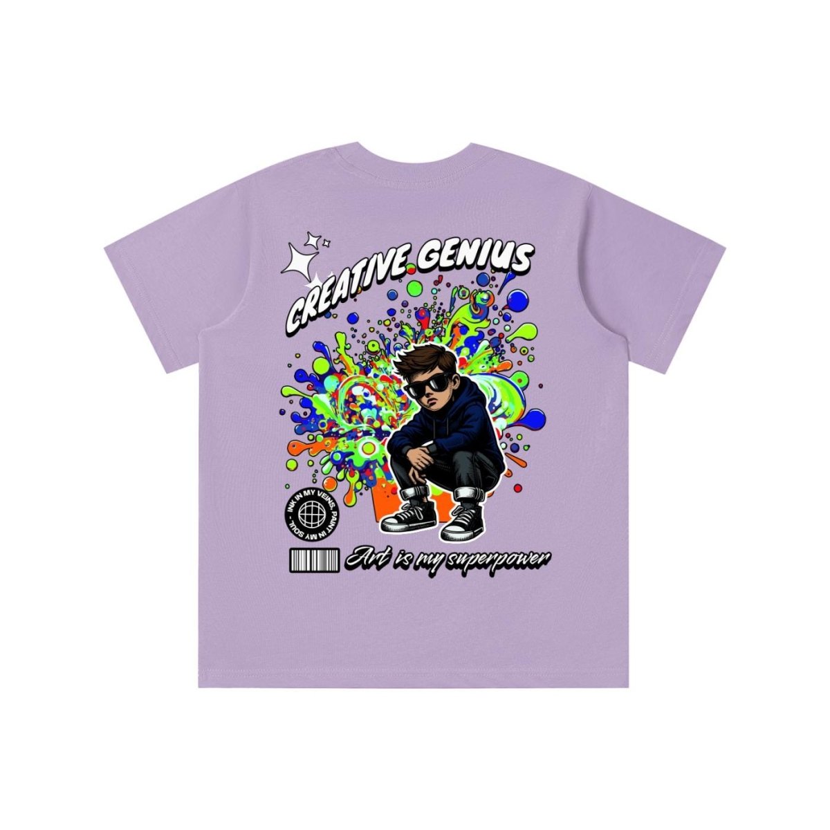 Creative Kids T-Shirt – Artsy Graphic Tee for Boys & Girls, Fun Artist Gift, Colorful Children’s Shirt - Gooso Pixel