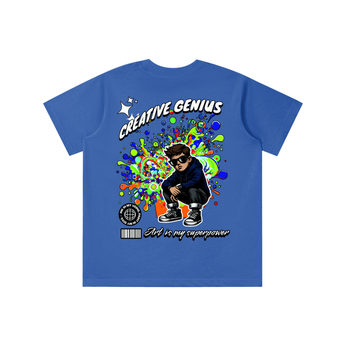 Creative Kids T-Shirt – Artsy Graphic Tee for Boys & Girls, Fun Artist Gift, Colorful Children’s Shirt - Gooso Pixel