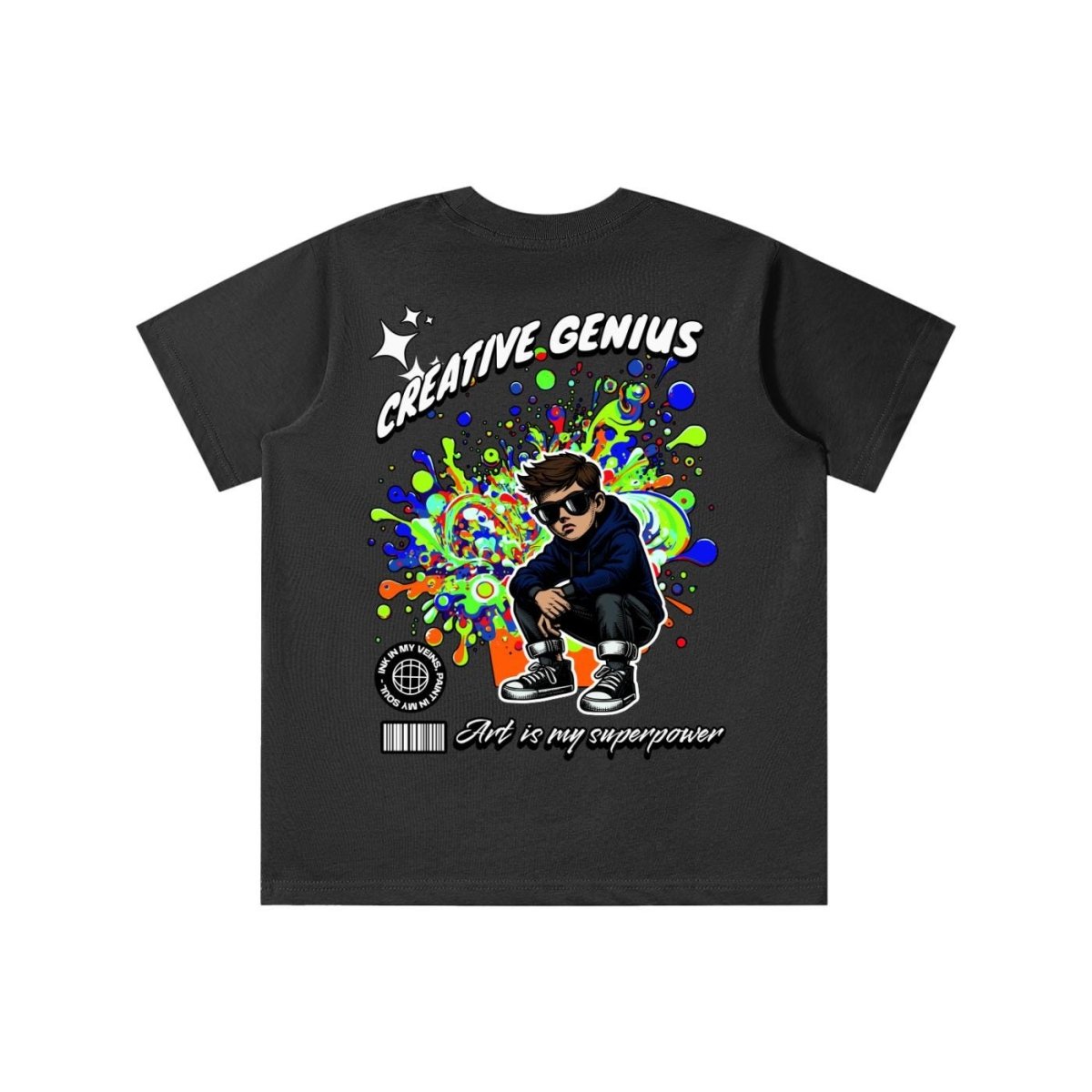 Creative Kids T-Shirt – Artsy Graphic Tee for Boys & Girls, Fun Artist Gift, Colorful Children’s Shirt - Gooso Pixel