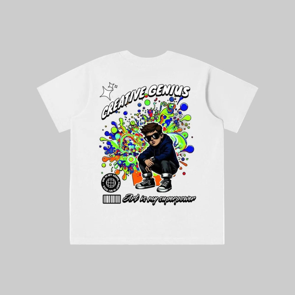 Creative Kids T-Shirt – Artsy Graphic Tee for Boys & Girls, Fun Artist Gift, Colorful Children’s Shirt - Gooso Pixel