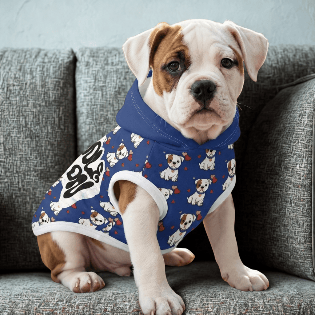 Cuddle Mode On – Bulldog Dog Hoodie - Gooso Pixel LLC