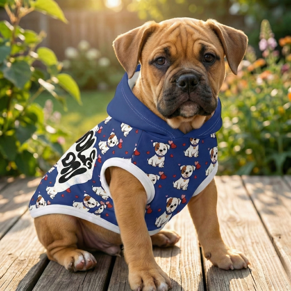 Cuddle Mode On – Bulldog Dog Hoodie - Gooso Pixel LLC