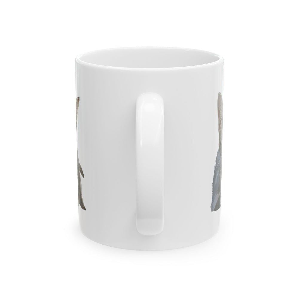 Custom Pet Portrait Mug – 2 Pets Illustration Ceramic Mug (11oz & 15oz) - Gooso Pixel