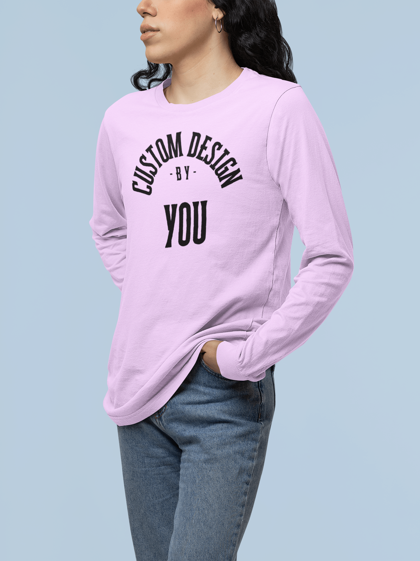 Customizable Garment - Dyed Long Sleeve Tee: Personalized Unisex Top - Gooso Pixel
