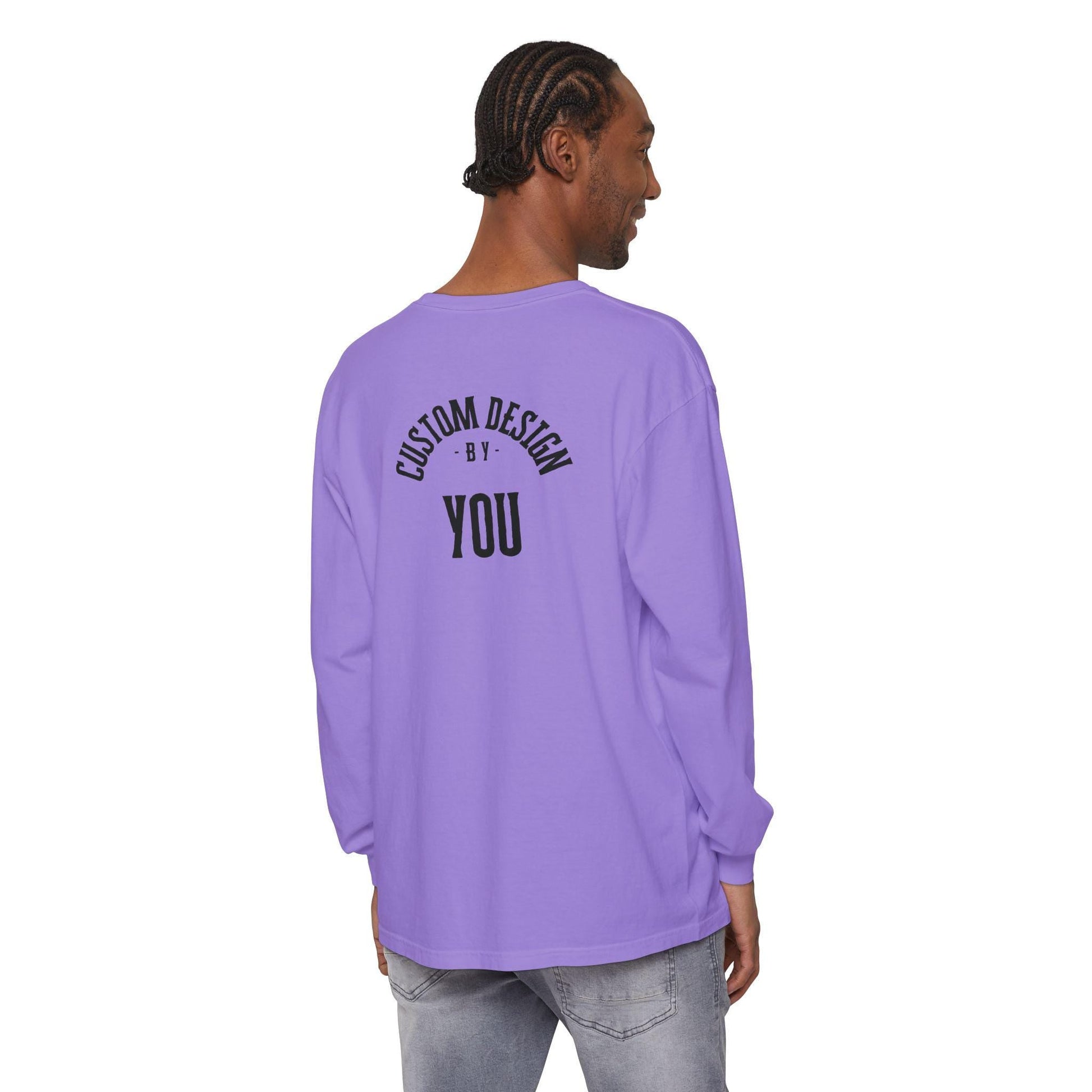 Customizable Garment - Dyed Long Sleeve Tee: Personalized Unisex Top - Gooso Pixel