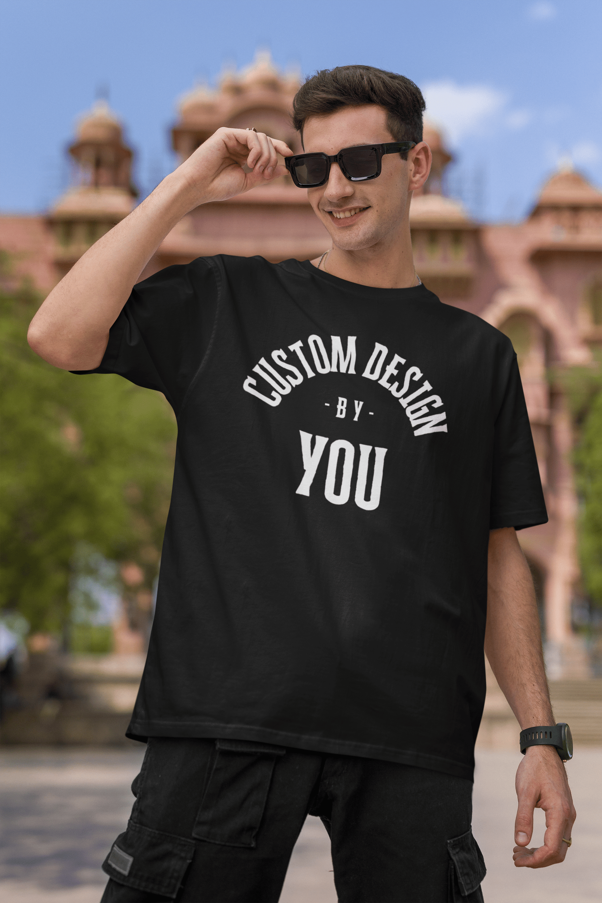 Customizable Unisex Tee, Personalized Oversized Shirt, Box Tee Gift, Graphic Tee, Casual Tee for All Occasions - Gooso Pixel