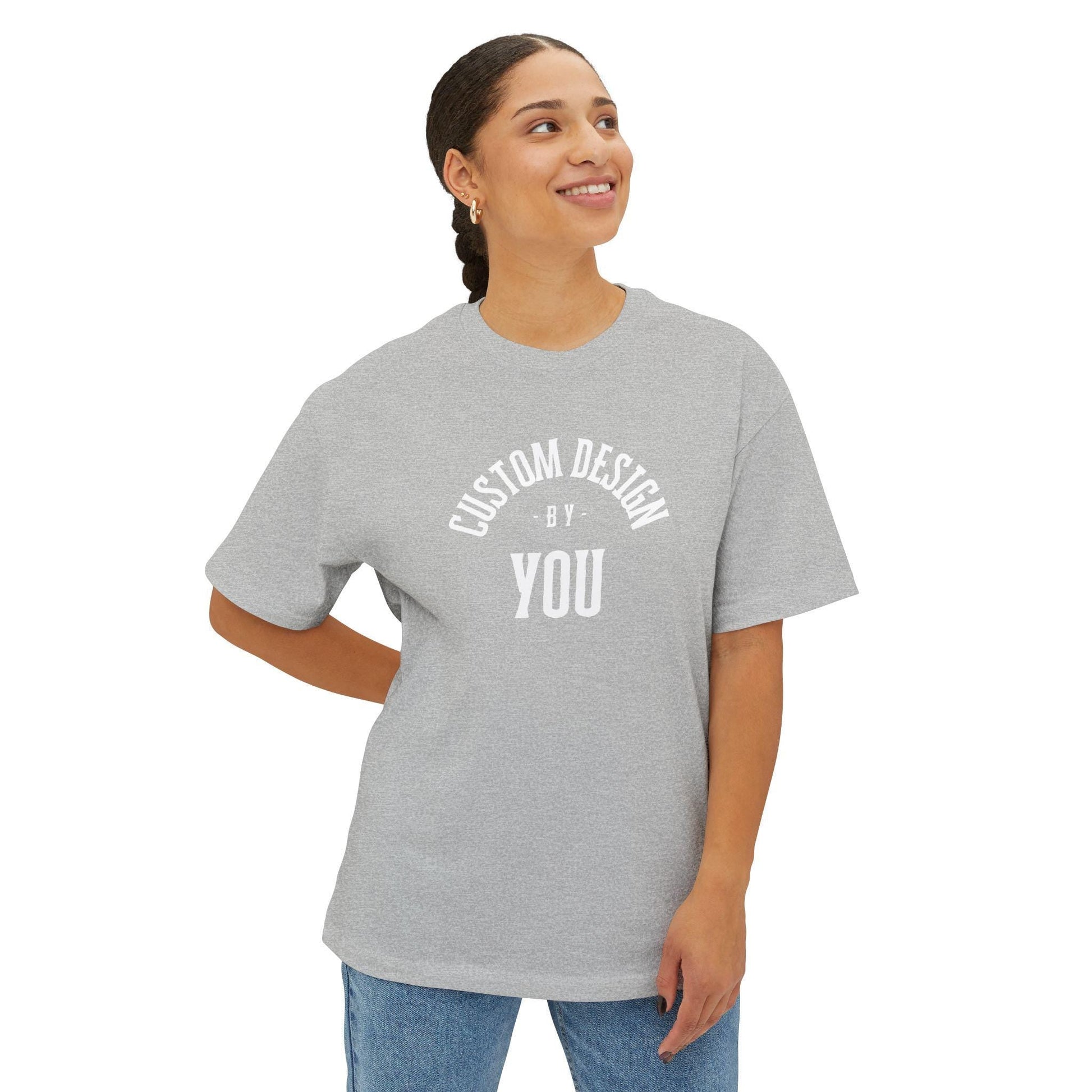 Customizable Unisex Tee, Personalized Oversized Shirt, Box Tee Gift, Graphic Tee, Casual Tee for All Occasions - Gooso Pixel