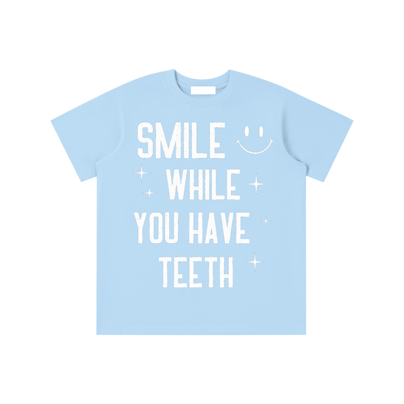 Youth Tee - Smile While You Still Have Teeth - Multicolor Tooth Graphic - Fun & Functional - Gooso Pixel LLC