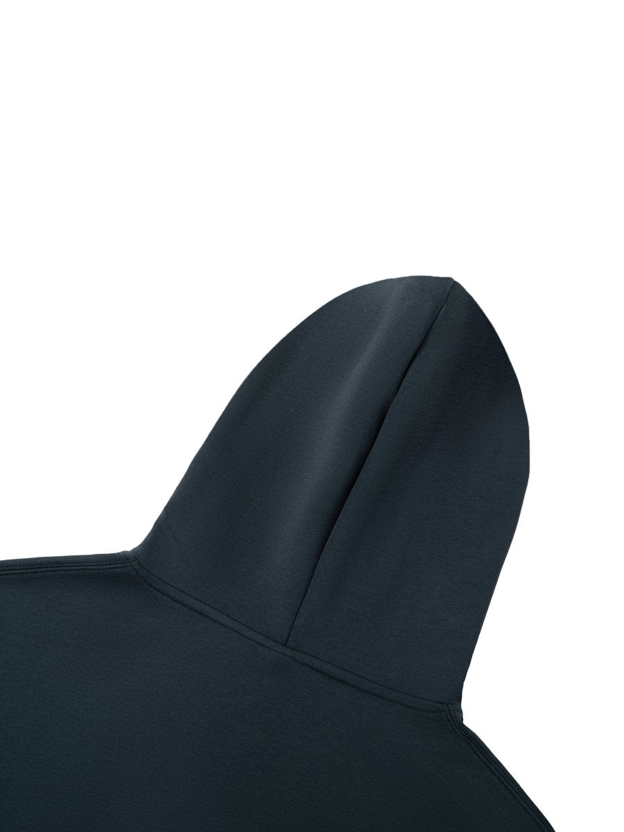 navy blue hood on a white background