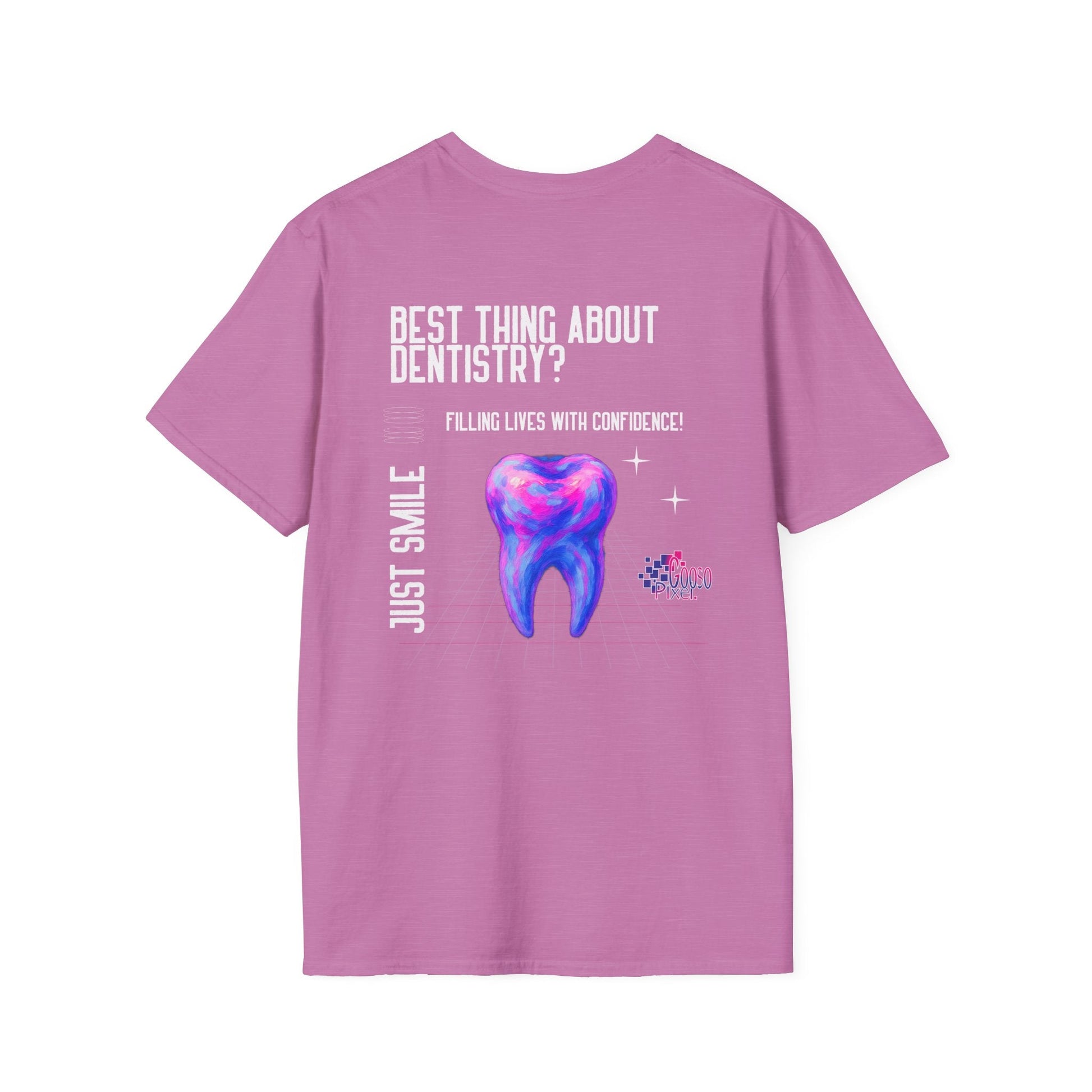Dental Tooth Logo Happy T-Shirt - Gooso Pixel
