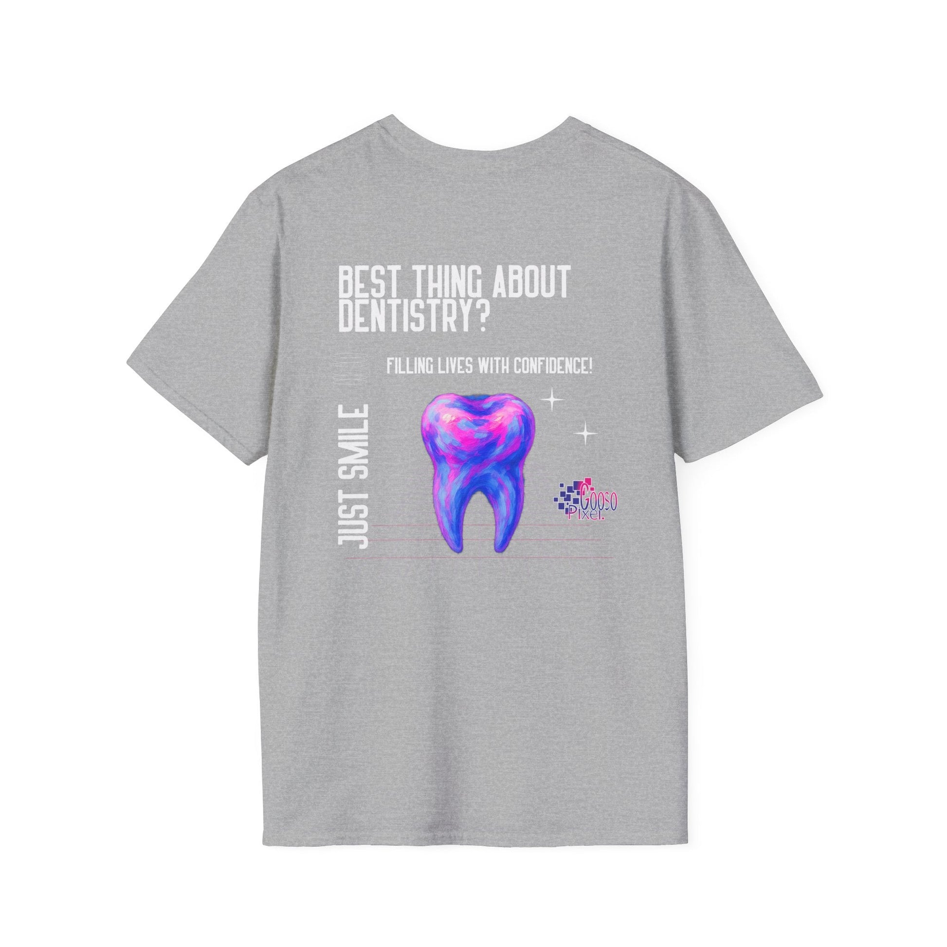Dental Tooth Logo Happy T-Shirt - Gooso Pixel