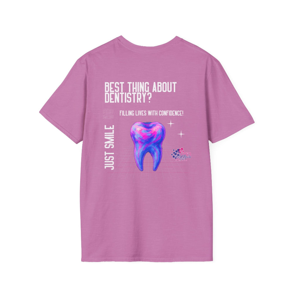 Dental Tooth Logo Happy T-Shirt - Gooso Pixel