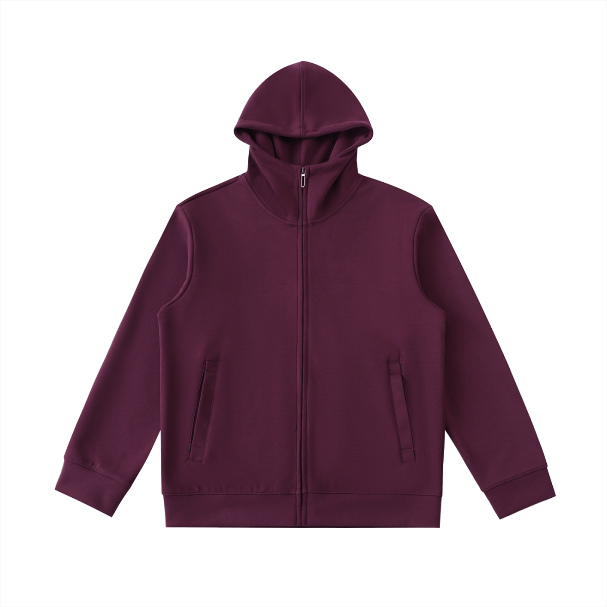 Essential Heavyweight High Neck Zip - Up Hoodie - Gooso Pixel