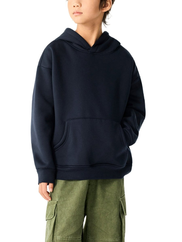Essential Kids' Fleece Hoodie - The UNBROKEN Blue Teddy Oversized Hoodie - Gooso Pixel