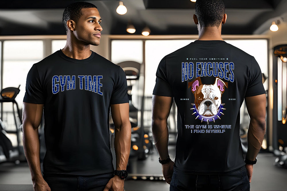 Bulldog Motivational Workout T-Shirt