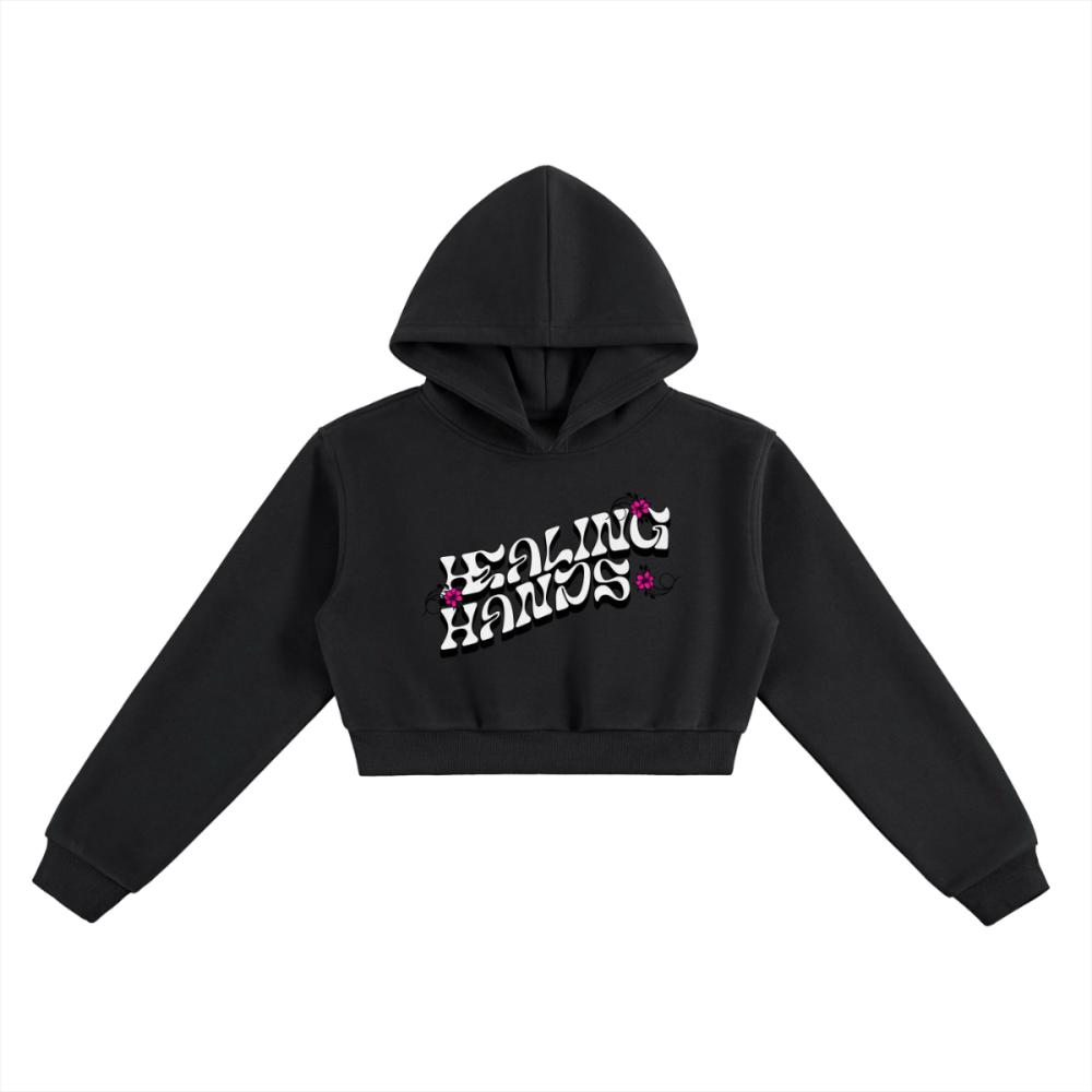 Healing Hands Nursing Student Hoodie – Minimalist Front, Playful Back Design - Gooso Pixel