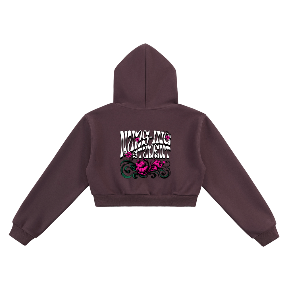 Healing Hands Nursing Student Hoodie – Minimalist Front, Playful Back Design - Gooso Pixel