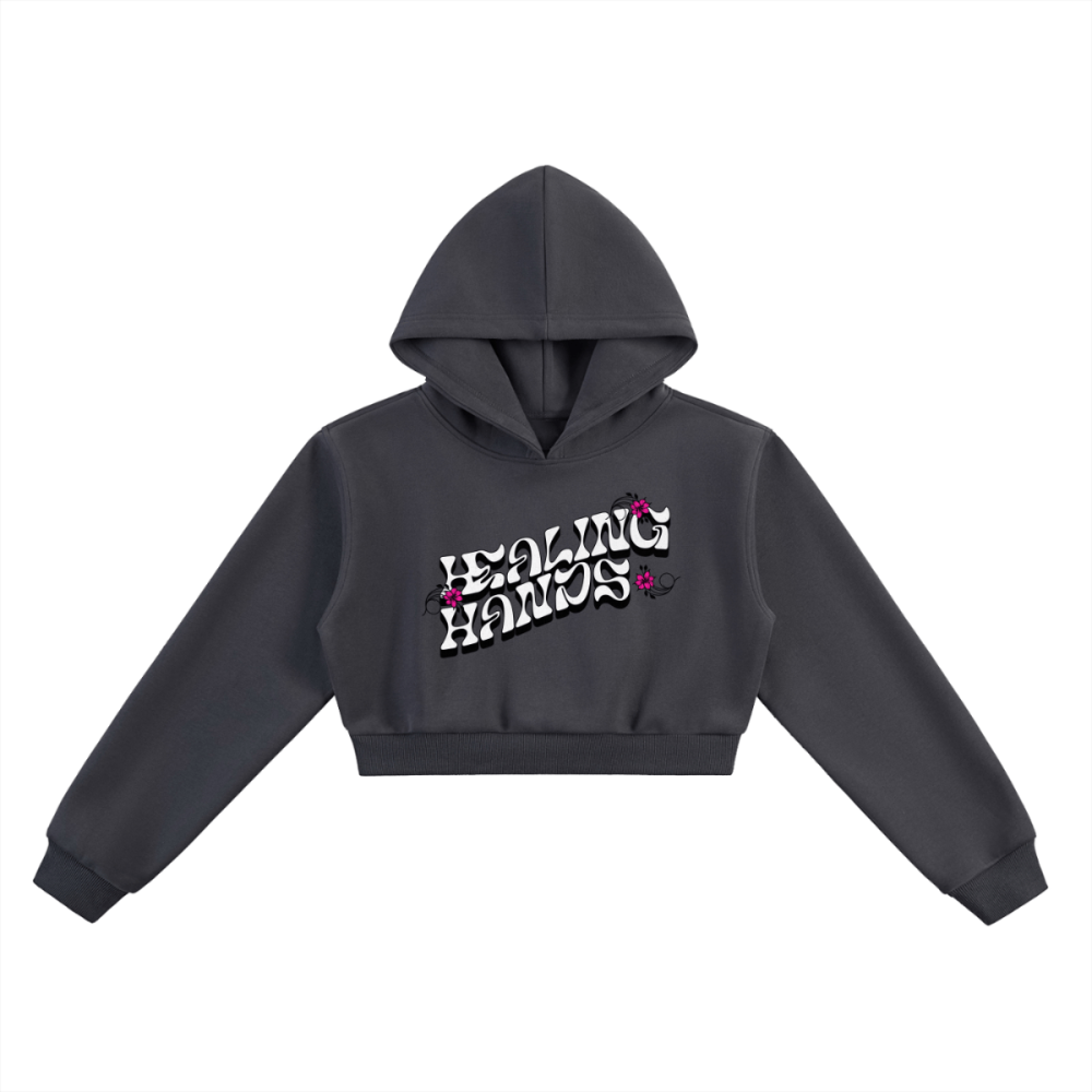 Healing Hands Nursing Student Hoodie – Minimalist Front, Playful Back Design - Gooso Pixel