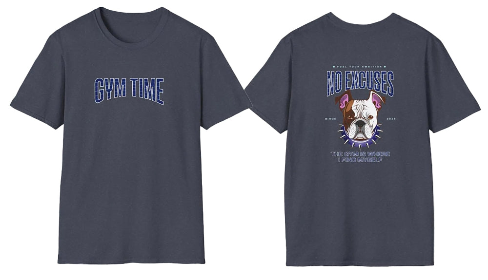 Bulldog Motivational Workout T-Shirt